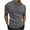Gray, variant on Chiccall Mens Summer Tops Solid Wrinkle-free Casual Performance Shirts Short Sleeve Button Up Shirts