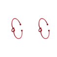 thumbnail image 4 of Sonducket Brazalete para el brazo, accesorio de ropa, joyería, adorno para el cuerpo, adorno para la mano, para brazos con forma simple Nudo, Rojo 2piezas, 4 of 6