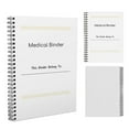 thumbnail image 2 of OIUR Medical Planner Binder 70 Pages Health Diary Logbook Coil Design Self-Care Medical Journal to Track Health, 2 of 6