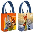 thumbnail image 2 of Zootopia Party Favor Bags Set – 12 Pack 8" Disney Goodie Bags for Kids Bulk Reusable Mini Totes | Disney Zootopia Birthday Party Supplies, 2 of 5