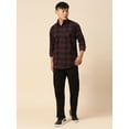 thumbnail image 6 of TryBuy Blissful Checked Men's Shirts, Full Sleeves Button-Up Casual Shirt for Men, Sizes XXL, 6 of 7