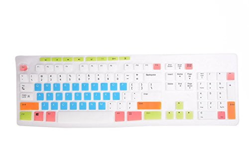 White Blue Ultra Thin Keyboard Cover for Logitech MK200 MK270 MK260 K200 K260 K270 Keyboard LEZE