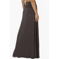 thumbnail image 4 of TheMogan Women's S~3X Casual Draped Jersey Foldable Waist Relaxed Long Maxi Skirt, 4 of 7