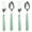 Green, variant on FACEGA 4Pcs Toddler Fork and Spoon Set,High-Quality Stainless Kids Cutlery Stainless Steel Set,Durable Corrosion-Resistant Kids Spoon Fork Set,Multicolor3