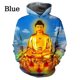 thumbnail image 3 of Sudadera con capucha con estampado 3D de Buda Shakyamuni para hombre y mujer, de gran tamaño, de manga larga, de diseñador, 3 of 5