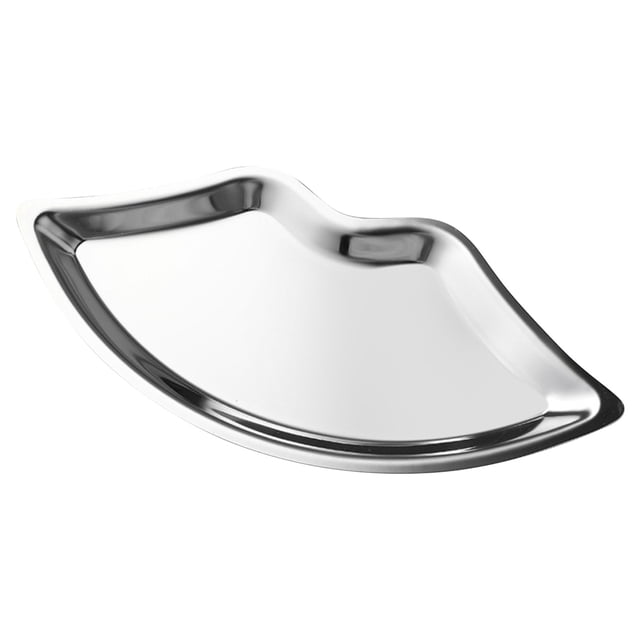Lip Shape Jewelry Tray, Stainless Steel Vanity Tray, Decorative Metal Dish, Storage Organizer for Rings Earrings, Bathroom Countertop Tray, Stainless Steel Jewelry Tray *2