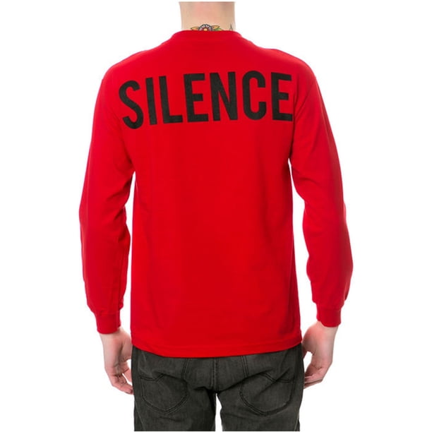 Camiseta Gráfica Black Scale The Moment Of Silence Hombre Rojo Grande