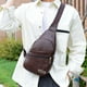 thumbnail image 4 of Mochila cruzada, bandolera con puerto de carga USB y orificio para auriculares, bolsa de pecho multiusos para senderismo, viajes al aire libre y desplazamientos diarios, X1 Aestivo | Café |, 4 of 6