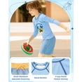 thumbnail image 6 of weVSwe Toddler Boys UPF 50+ 2PC Rash Guard Set Swim Trunks Long Sleeve Swimsuits, 6 of 7