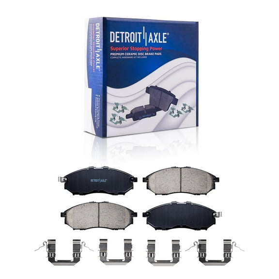 Detroit Axle - Front Ceramic Brake Pads for Nissan Murano Pathfinder 350Z INFINITI EX35 FX35 FX45 G35 G37 M37 M45 Q45 Q70 QX70