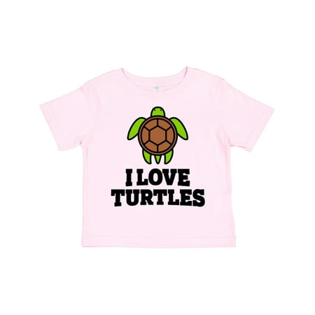 

Inktastic I Love Turtles Boys or Girls Toddler T-Shirt
