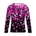 thumbnail image 4 of Blusas y camisas de manga larga con cuello redondo para hombre. Camiseta deportiva estampada para San Valentín. Camiseta de manga larga con cuello redondo. Blusas de licra para hombre., 4 of 5