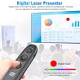 thumbnail image 4 of Présentateur Sans Fil Grossissant LED LCD Numérique Pointeur Air Mouse Fonction USB Rechargeable Powerpoint Présentation Clicker, 4 of 9