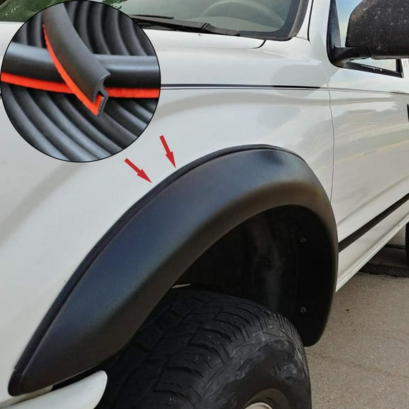 Car Fender Flares Edge Trim Fender Flare Rubber Seal Strip 10m EPDM Rubber Seal For Automotive and Truck Wheel Wells
