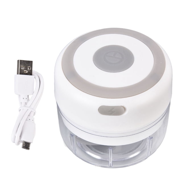 Mini picadora eléctrica duradera de 100 ml de capacidad, picadora rápida, portátil, para utensilios de cocina, color blanco