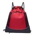 thumbnail image 1 of Mochila de baloncesto con soporte de pelota separado bolsillos laterales de malla impermeables Unisex grandes bolsas deportivas para voleibol fútbol , Rojo shamjiam Estuche de baloncesto, 1 of 9