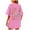 Pink, variant on Womens Shirts Beach Oversized Graphic Vintage Baggy Tees Summer Vacation Women's Tops Light Gray M