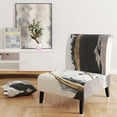 thumbnail image 3 of Designart 'Glam Painted Arcs II' Upholstered Transitional Accent Chair and Arm Chair, 3 of 5