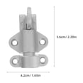 thumbnail image 2 of SEWOART 2Pcs Automatic Aluminum Spring Loaded Pin Latch with Silent Self Locking for Wood Doors, 2 of 6