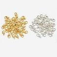 thumbnail image 2 of 100Pcs 2 Colors Zinc Alloy Lobster Claw Clasps Golden & Silver Claw Clasps Metal Lobster Claw Jewelry Making Findings for Handmade Necklace Bracelet Jewelry Making 12x6mm, 2 of 2