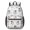 Cow and Cloud White Pattern, variant on Cow and Dot White Pattern 17" Waterproof Oxford School Backpacks for Teens, S-Shape Padded Straps, for School, Travel, Hiking, Camping