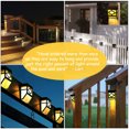 thumbnail image 4 of 8 Pcs Solar Wall Lights Outdoor,Warm/Color Changing,2 Modes Solar Led Waterproof Lighting for Deck, Fence, Patio, Front Door, Stair, Landscape, 4 of 8