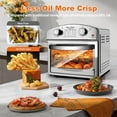 thumbnail image 3 of Plum Chef 13QT Air Fryer Toaster Oven Combo, Compact Stainless Steel Countertop Oven for 1-3 People, 1500W with Oil-Free Cooking, Easy to Clean, Space Saving, Sliver, 3 of 11