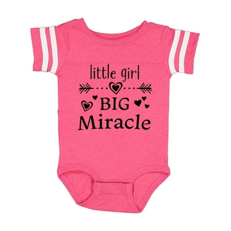 

Inktastic Little Girl Big Miracle Gift Baby Girl Bodysuit