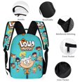 thumbnail image 3 of The Loud House 3Pcs Backpacks Sets Book Bag with Lunch Bag And Pencil Case, 3 of 8
