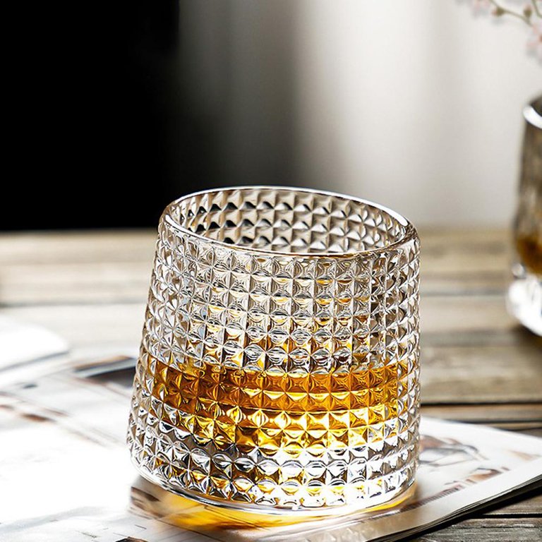 Spinning Whiskey Glasses