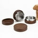 thumbnail image 5 of Zhuge Cenicero portátil de diseño moderno, madera maciza + acero inoxidable, 10,4 * 4,5 cm, negro, 1, 5 of 5