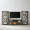 thumbnail image 3 of Mur X-Accent en Métal avec Console de Cheminée 60" en Gris, 3 of 5