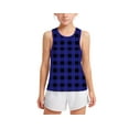 thumbnail image 2 of Maean 3-15 Years Kids Tank Top Plaid Printed Sleeveless Crew Neck Summer Causal Tanks for Boys Girls, 2 of 6
