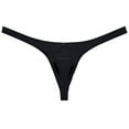 thumbnail image 2 of Botmois Sexy Mens Pouch Enhancing Thong Underpants Shiny Bikini Underwear Tangas Black M, 2 of 3