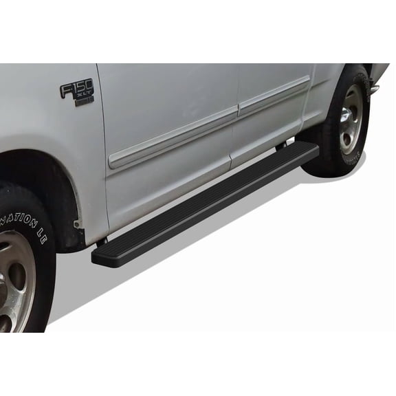 2001-2003 Ford F-150 SuperCrew Cab 4 Door (Incl. 04 Heritage Model) Black Finish 5 Inch Door-Door Side Bar Side Step Running Board