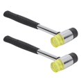 thumbnail image 1 of Rubber Mallet, 2pcs 25mm Detachable End Rubber Hammer  For Woodworking, 1 of 8