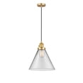 thumbnail image 5 of Innovations Lighting 201Csw-14-12-L Cone Pendant Cone 12" Wide Pendant - Satin Gold /, 5 of 5