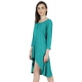 thumbnail image 4 of Inkmeso Solid Summer Casual Tunic Dress For Women's Short Mini Dresses With Button Placket, 4 of 7