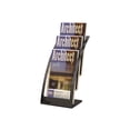 thumbnail image 1 of Deflecto Contemporary - Porte-Literature - sur Pied - 3 Compartiments - Noir, 1 of 2