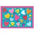 thumbnail image 1 of Alfombra Fun Time Hearts - Turquesa LA Rugs Inc. FT-128 1929, 1 of 1