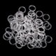 thumbnail image 5 of 4x100pcs Clear Nylon Bra Strap Adjuster Slider O Ring Lingerie Sewing Crafts, 5 of 5