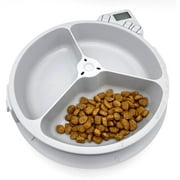 Cat Mate C300 Automatic Pet Feeder Three-Meal Feeder with Digital Timer and Ice Pack - For Cats And Small Dogs