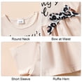 thumbnail image 3 of CARETOO Toddler Baby Girl Clothes Summer Outfits Set Short Sleeve T-Shirt Casual Shorts Headband 3Pcs Infant Girl Clothing 95% Cotton, 3 of 10