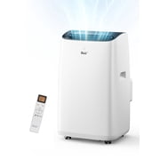 DuraComfort 14000 BTU Portable Air Conditioner, 10500 BTU SACC 3-in-1 AC Unit for 450 Sq.Ft Rooms, White