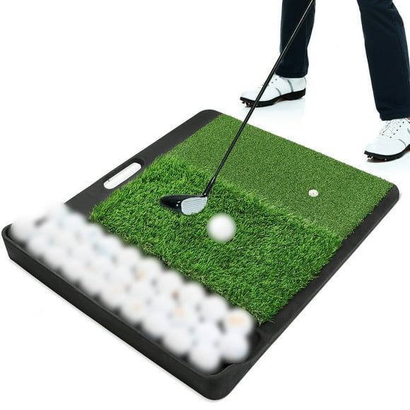 Golf Practice Mat Golf Hitting Mat with Golf Ball Tray