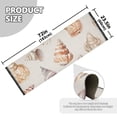 thumbnail image 5 of Yayeee Runner Rug for Bedroom 2'x6' Machine Washable Hallway Non Slip Mat, Red Watercolor Seashells, 5 of 8