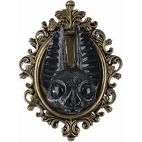 KeirineCC 1PCS Animal Head Wall Decor Gold Vintage Wall Sculpture Home Decor Gothic Statue for Living Room Bedroom Halloween Decoration for Men Women Bat,8x6 Inches,Color