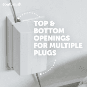 Jool Baby Electrical Outlet Cover Box for Child Safety and Protection, 2 Pack