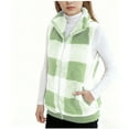 thumbnail image 5 of Girls Fuzzy Fleece Vest Sleeveless Sherpa Jacket Fall Winter Warm Fluffy Zip Up Waistcoat Outerwear with Pockets, 5 of 5