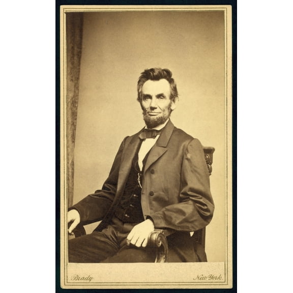 President Abraham Lincoln Seated History Poster Print